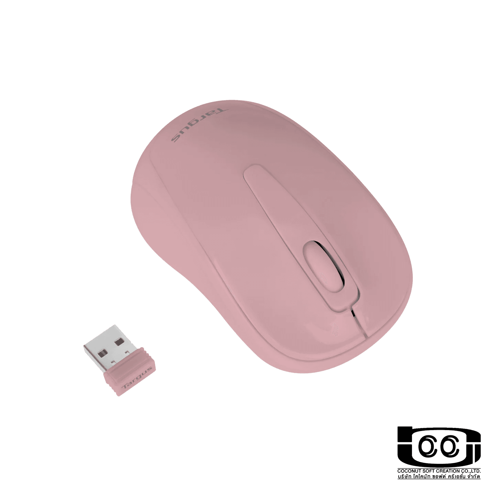 เมาส์ไร้สาย TargusW600 Wireless Optical Mouse Pink