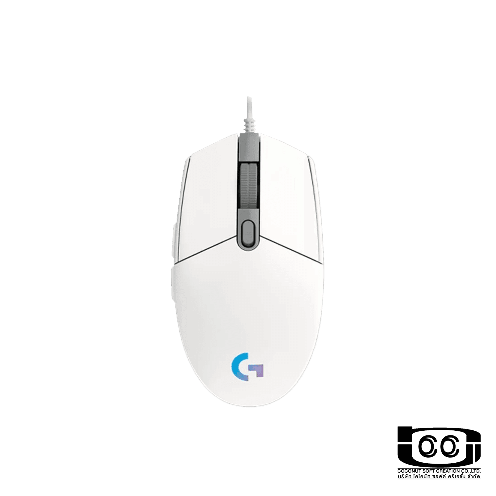 เมาส์เกมมิ่ง Logitech G102 GEN2 LIGHTSYNC - White