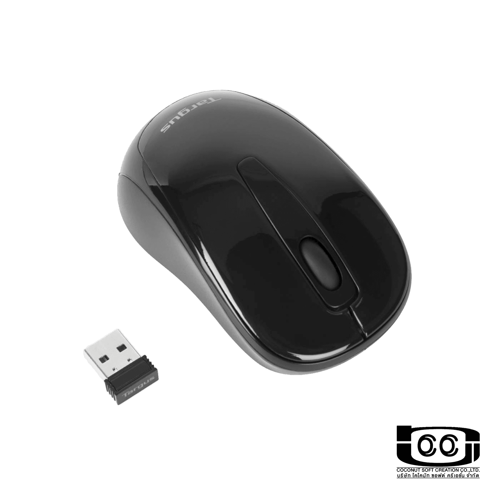 เมาส์ไร้สาย Targus W600 Wireless Optical Mouse Black