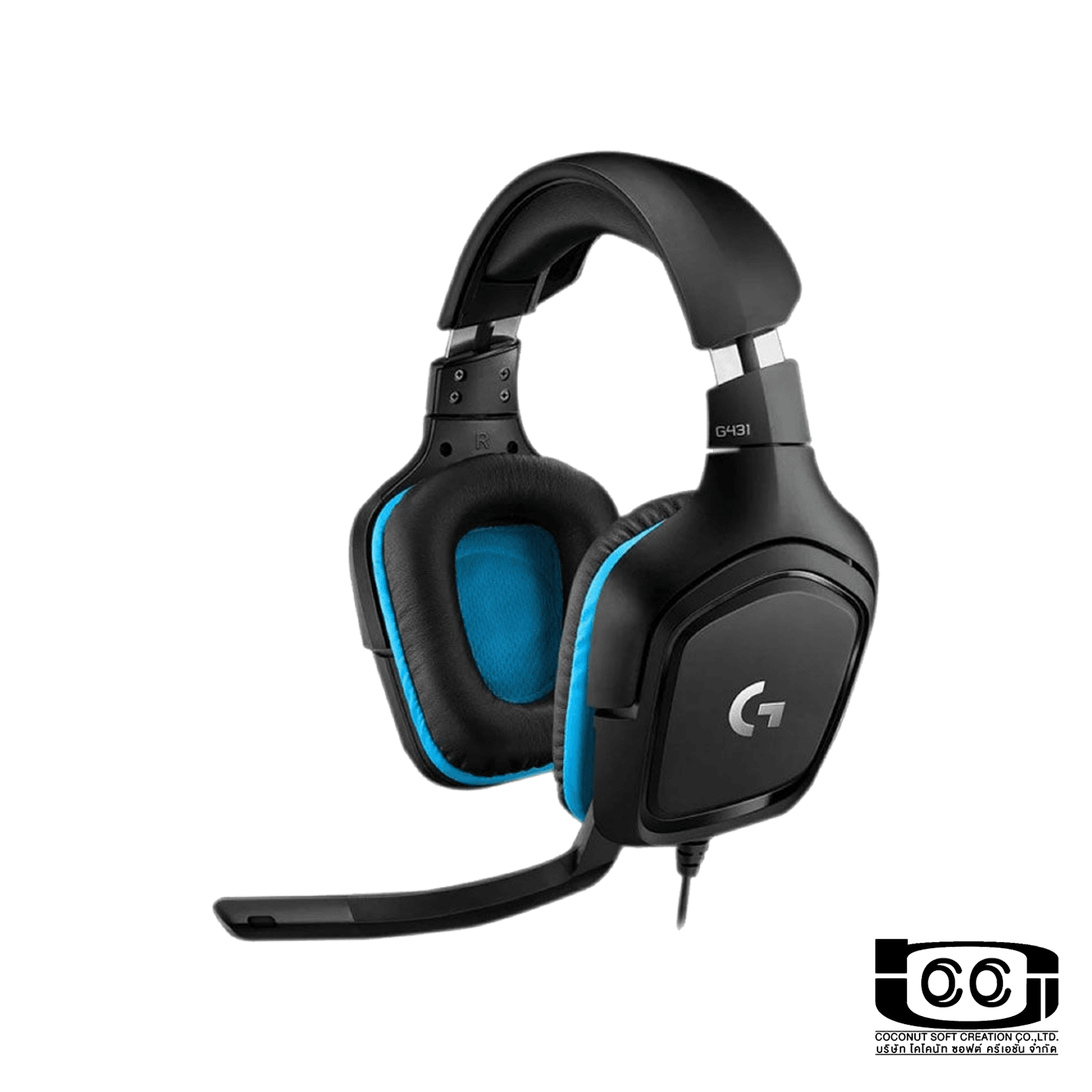 หูฟังเกมมิ่ง Logitech G431 7.1 SURROUND WIRED GAMING HEADSET