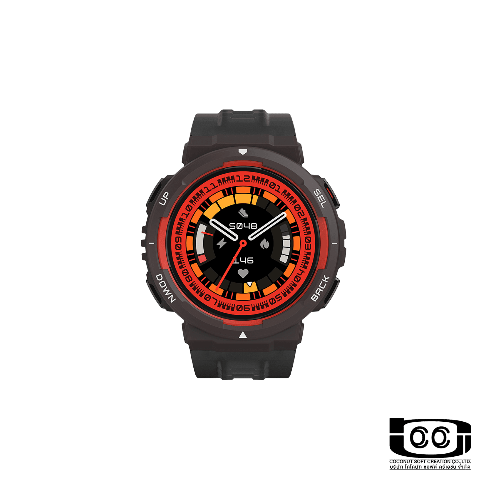 สมาร์ทวอทช์ Amazfit Active Edge Lava Black